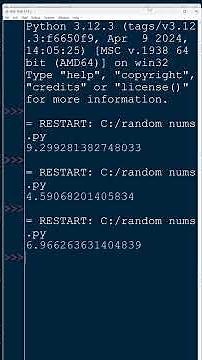 Using random() in Python #programming