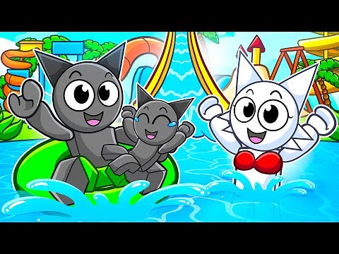 SPRUNKI FAMILY Goes To WATERPARK in Roblox!