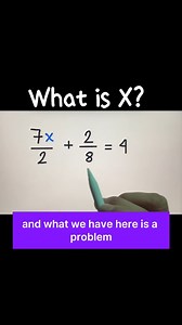 68K views · 471 reactions | Algebra: 7X/2 + 2/8 = 4, what is X? | Philippine Review Center | Facebook