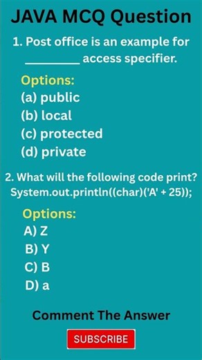 Java Programming MCQ Questions | ICSE Class 10 Exam #icsecomputer