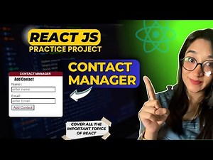 ReactJS Simple Project For Beginners | Contact Manager Project in React | Learn React with Project