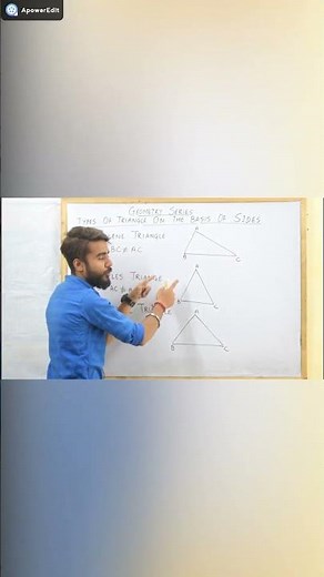 Types of triangles on the basis of sides | Geometry series