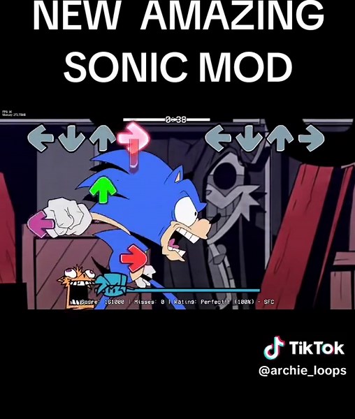 Friday Night Funkin: Twisted V4 Sonic Mod Gameplay