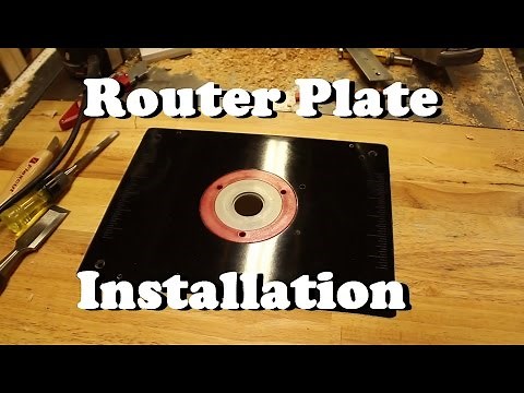 Router Plate Installation