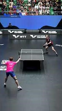 Alexis Lebrun delivers another slow-mo masterpiece! 🖼️✨ #WTTMuscat #TableTennis