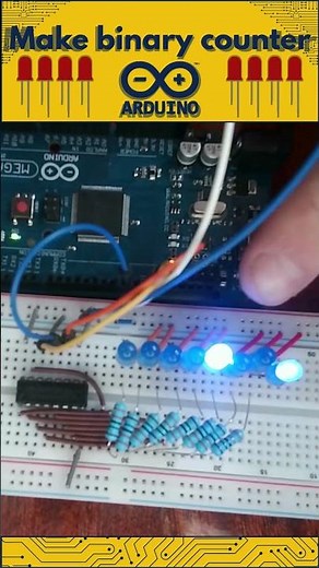 Arduino Shift Register Tutorial | 74HC595 LED Binary Counter #arduino #arduinotutorial