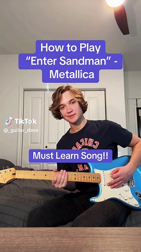How to Play Enter Sandman by Metallica on Guitar