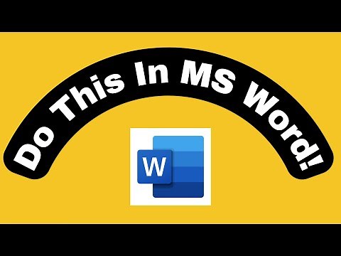How To Create Eye-Catching Curved Text In MS Word