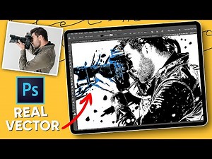 How to Vector an Image in Photoshop (Raster to Vector) - Photoshop Tutorial