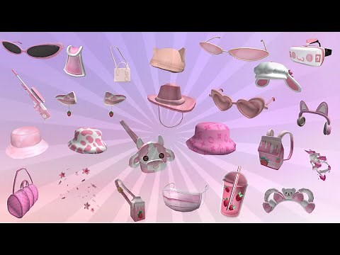 Codes for 40+ cute aesthetic pink accessories! roblox (BLOXBURG and Brookhaven)