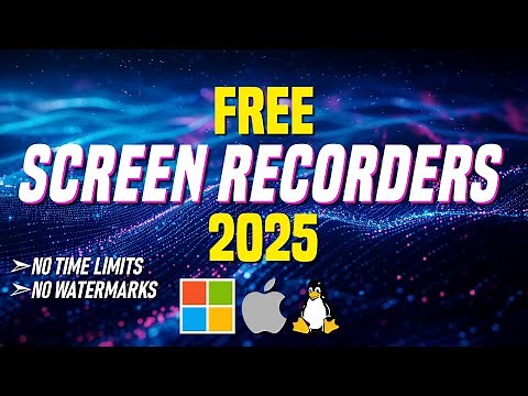 Top 5 Best FREE SCREEN RECORDING Software (2025)