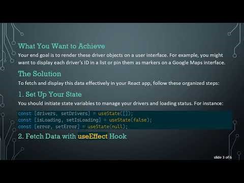 How to Render Individual Objects Within an Array After Fetching Data from API