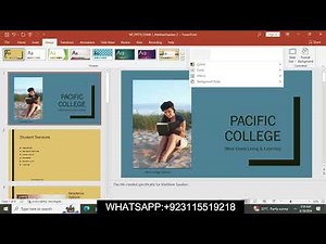 PowerPoint 2019 Module 4 End of Module Project 1 | Presentation on Pacific College Student Services