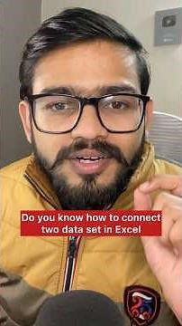 How to Connect Two Dataset in Excel | Excel Amazing Trick #excel #exceltips #shorts