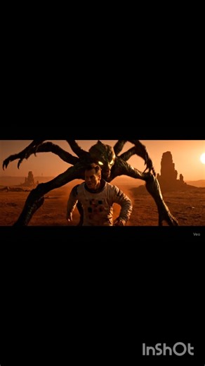 Alien chasing astronaut #shorts#entertainmen