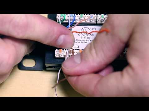 How to Punch Wires into Networking Patch Panels - Cable Connection Guide