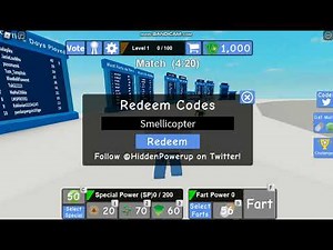 ROBLOX || ALL *NEW* FART ATTACK CODES *2022*