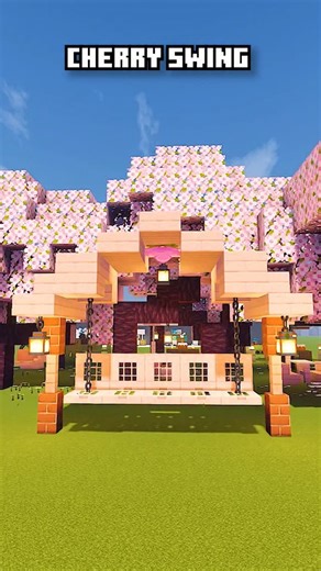 Hobber BOT | Minecraft Content Creator on Instagram: "Cherry Swing 🍒🌸 Simple build, but the aesthetic looks nice ✨👀 . . #minecraftbuilds #minecraftaesthetic #minecraftideas #minecraftarchitecture #minecraftdesign #minecraftcreation #minecraftcommunity #minecraftinspiration #minecraftbuildideas #minecraftcherrygrove #minecraftshorts #minecraftreels #minecraftbuilder #gamereels #viralreelsindia"