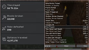 How to check how many hours you have in Minecraft