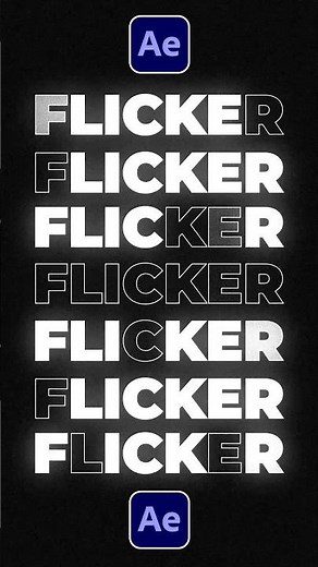 Easily Flicker Your Text in After Effects #tutorial