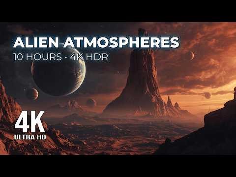 Alien Atmospheres in 4K HDR — 10-Hour Immersive Deep Space Visuals