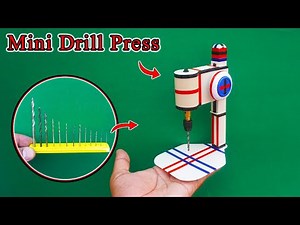 How To Make A Drill Press Machine At Home | Homemade Drill Press Machine DIY | Mini Drill Press DIY