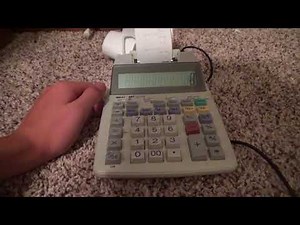 Sharp and Texas Instruments Printing Calculators!