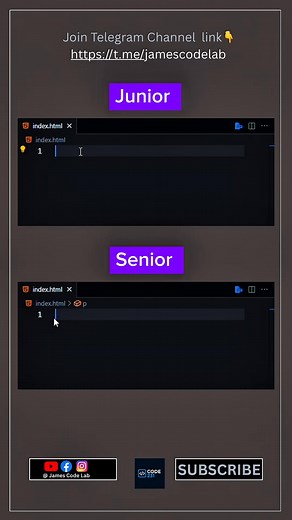Write code with top speed HTML, JavaScript ⏩ 👨🏾‍💻 | James Code Lab