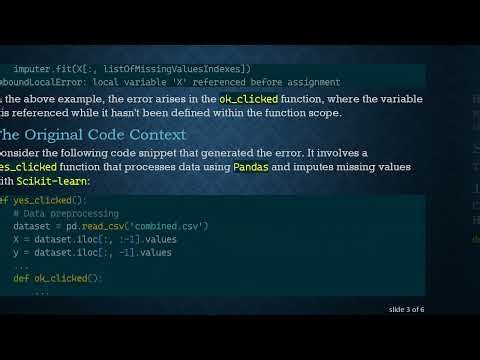 Resolving UnboundLocalError: Handling Variables in Tkinter Python Applications