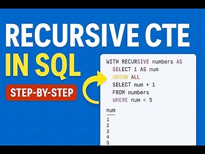 Recursive CTE in SQL Explained Step-by-Step