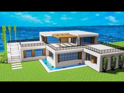 TUTO GRANDE MAISON MODERNE FACILE À FAIRE | Minecraft