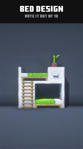 Cool Bed Design in Minecraft 🌸 #14