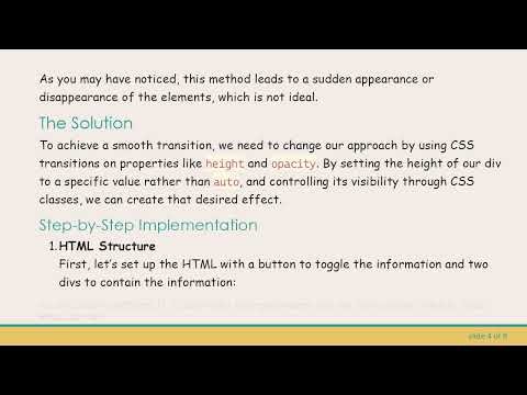 How to Display a Div with a Smooth Transition using Vanilla JavaScript