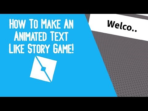 How To Make An Animated Text Like Story Game | Roblox Studio Tutorial