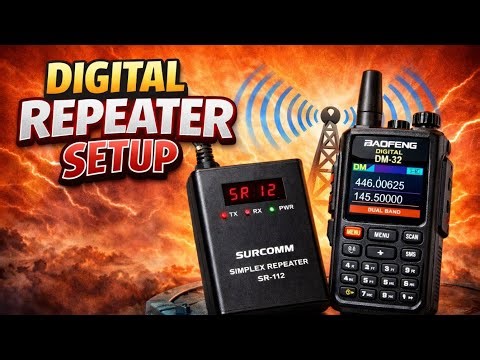 Digital Repeater Setup! 📡 Surcomm SR-112 + Baofeng DM-32