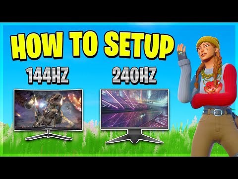 How To Setup Your NEW 144Hz or 240Hz Monitor For Fortnite (QUICK GUIDE) Fortnite Chapter 2