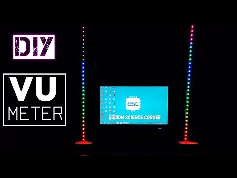 How to make VU METER using NEOPIXEL and ARDUINO | RAINBOW | WS2812 RGB LED with Arduino