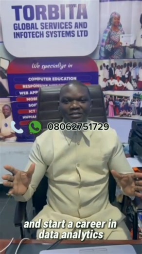 📊 DATA ANALYTICS WITH EXCEL, SQL, POWERBI, AND PYTHON TRAINING AT TORBITA COMPUTER TRAINING SCHOOL Do you reside in Abuja? Are you ready to transition into tech and build a career in Data Analytics using Excel, SQL, Power BI, and Python? What are you waiting for? Torbita Computer Training School offers 100% practical, hands-on training designed to make you job-ready. 🛠️ What You Will Master: ✅ Microsoft Excel (Advanced Data Manipulation) ✅ SQL (Database Management) ✅ Power BI (Data Visualisati