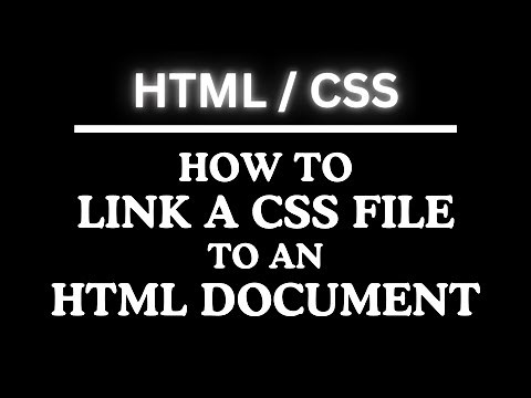 How To Link A CSS File To An HTML Document | Step-by-Step Tutorial
