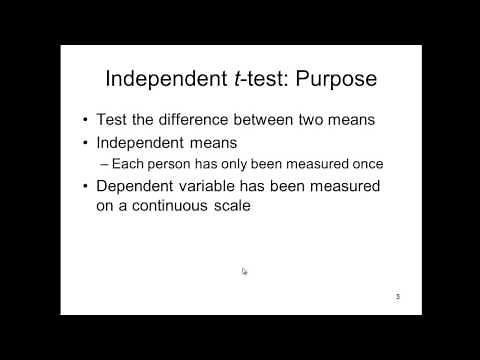 Independent t-test - Explained Simply