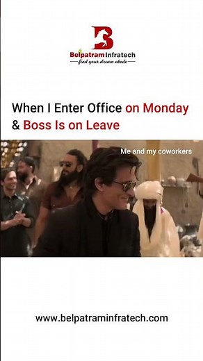 POV: You Enter Office on Monday and Find Out Boss Is on Leave 😆#officecomedy