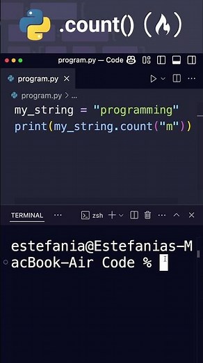 How to use the .count() method in Python