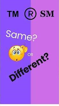 TM vs ® vs SM | Trademark Symbols Explained in 60 Seconds #invenspace #trademark #service mark