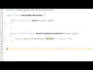 Java How to Check if a String or Word Contains Vowels