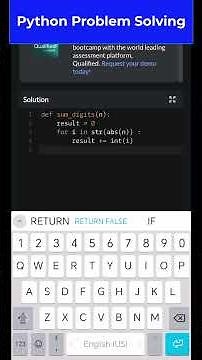 Learn How to [ SUMMING a number's digits ] Python Problem Solving Codewars Level 7 kyu #learncoding