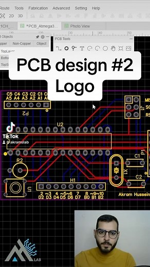 12 reactions · 4 comments | Pcb design #2 logo #akramslab #arduino #logo #pcb #design #news #tutorials #hints #electrical #engineering #engineers #tiktok #top #coding #hardware #software | Akram's lab | Facebook