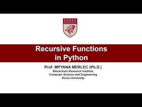 6. Recursive Functions in Python