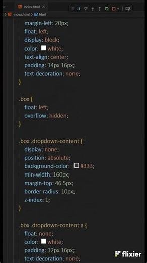 Simple Dropdown Menu | Using HTML & CSS #coding #staticwebsitedesign #css
