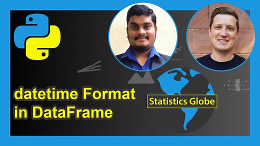 Change datetime Format in pandas DataFrame in Python (2 Examples)
