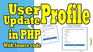 Simple User Profile With Update Profile Info Using PHP/MYSQL
